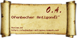 Ofenbecher Antigoné névjegykártya